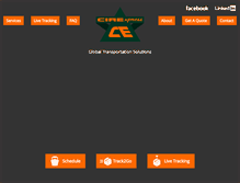 Tablet Screenshot of cirexpresslogistics.com